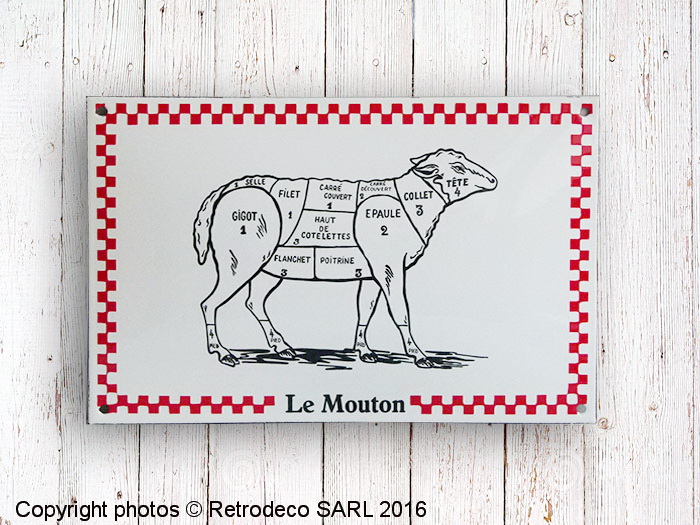 Plaque Le Mouton - LA COMPAGNIE DES RÉCLAMES