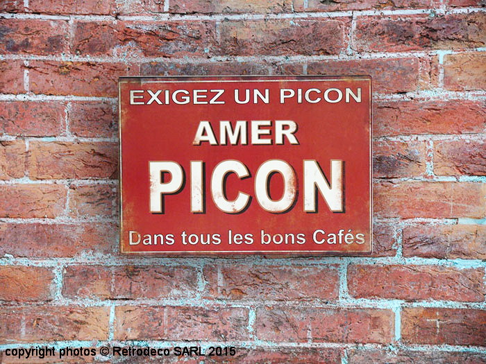 Plaque publicitaire Picon Bière (60 x 40 cm) Très bon état 🍺 - Collection