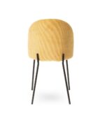 Chaise Abba velours jaune moutarde – Image 5