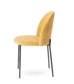 Chaise Abba velours jaune moutarde – Image 4
