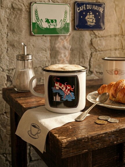 Mug métal émaillé Cacolac Email Replica