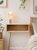 Applique et étagère murale en bois – Image 2