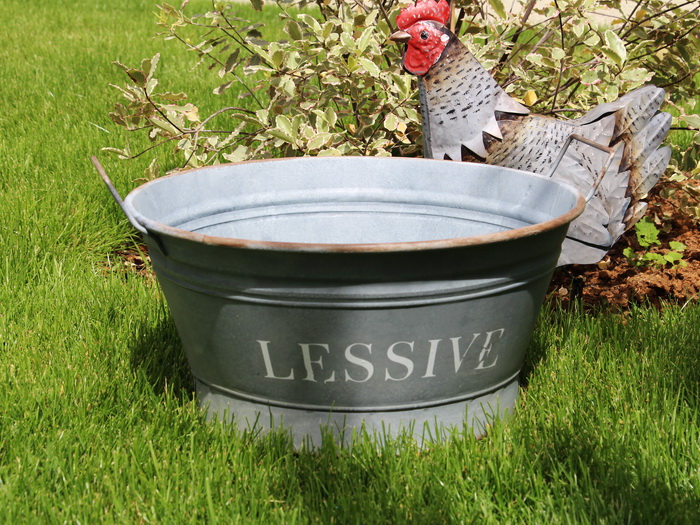 bassine_antic_line_SEB16597.jpg Bassine zinc Lessive déco brocante Antic Line – Image 1