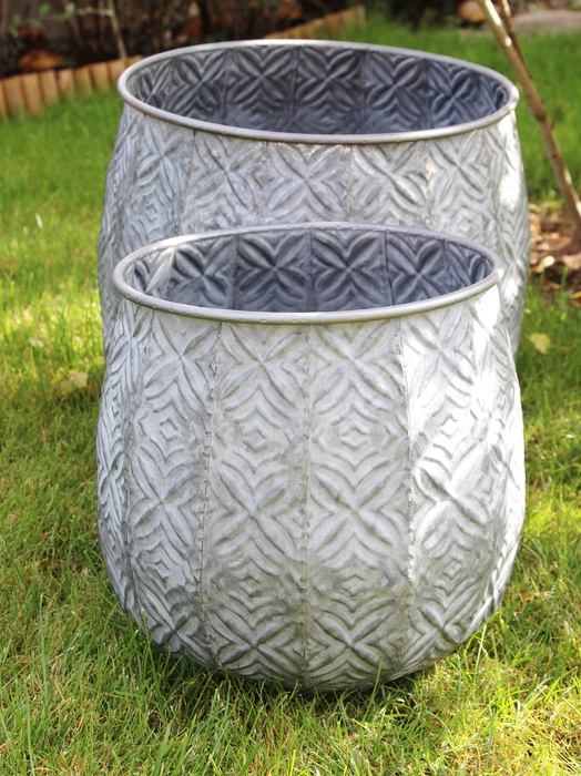 cache-pot_krintz_63731591_2.jpg Pot rond haut Fleur zinc MM déco campagne Krentz – Image 1