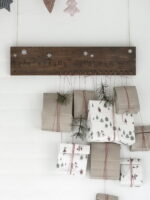 Panneau bois calendrier de l'Avent déco noël Ib Laursen