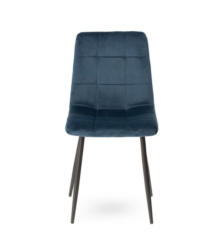 Chaise Manta velours Bleu nuit – Image 5