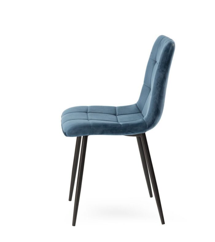 Chaise Manta velours Bleu nuit – Image 3