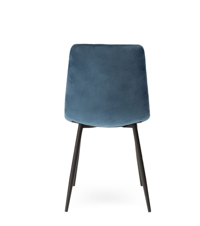 Chaise Manta velours Bleu nuit – Image 2