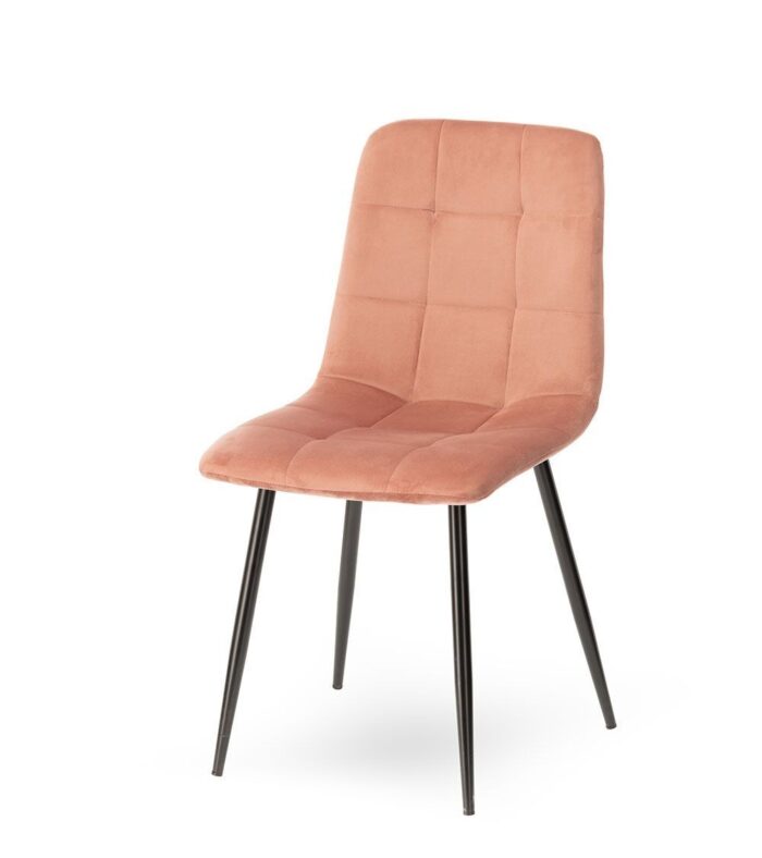 Chaise Manta Velours Rose poudré – Image 2