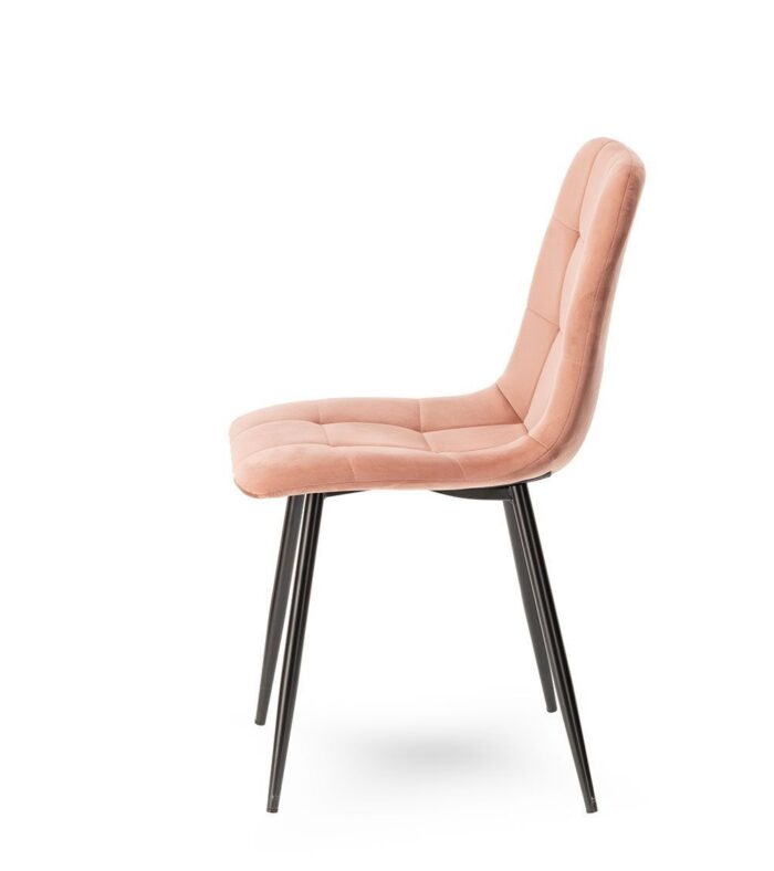 Chaise Manta Velours Rose poudré – Image 5