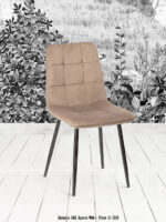 Chaise Manta Velours Noir Athezza