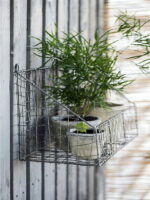 Etagère panier murale fil de fer déco atelier Ib Laursen