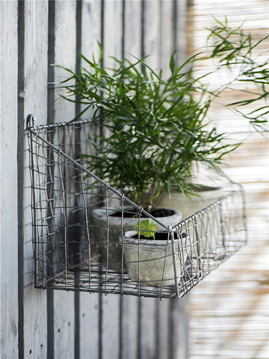 Etagère panier murale fil de fer déco atelier Ib Laursen – Image 1