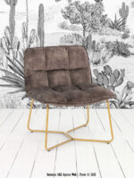 Fauteuil Butano velours anthracite Athezza