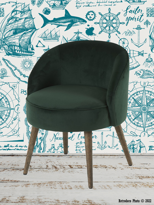 fauteuil-honore-vert-empire-athezza-519007.jpg Fauteuil Honoré velours Vert Empire Athezza – Image 1