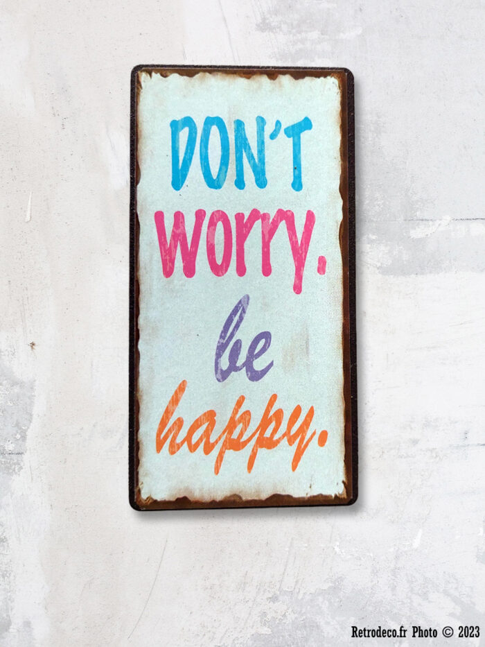 Magnet métal Do not worry be Happy Lafinesse – Image 1