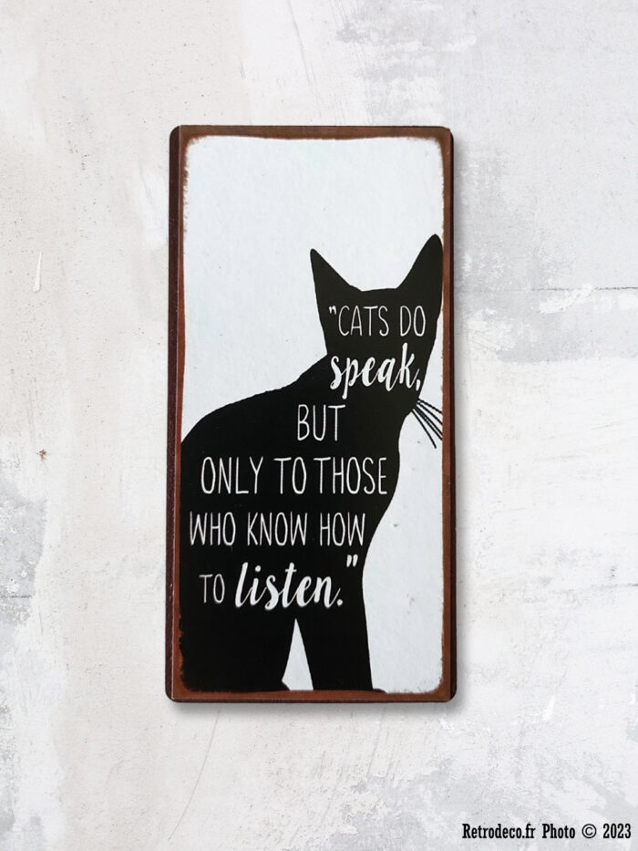 Magnet métal Cats do speak déco animaux Lafinesse – Image 1