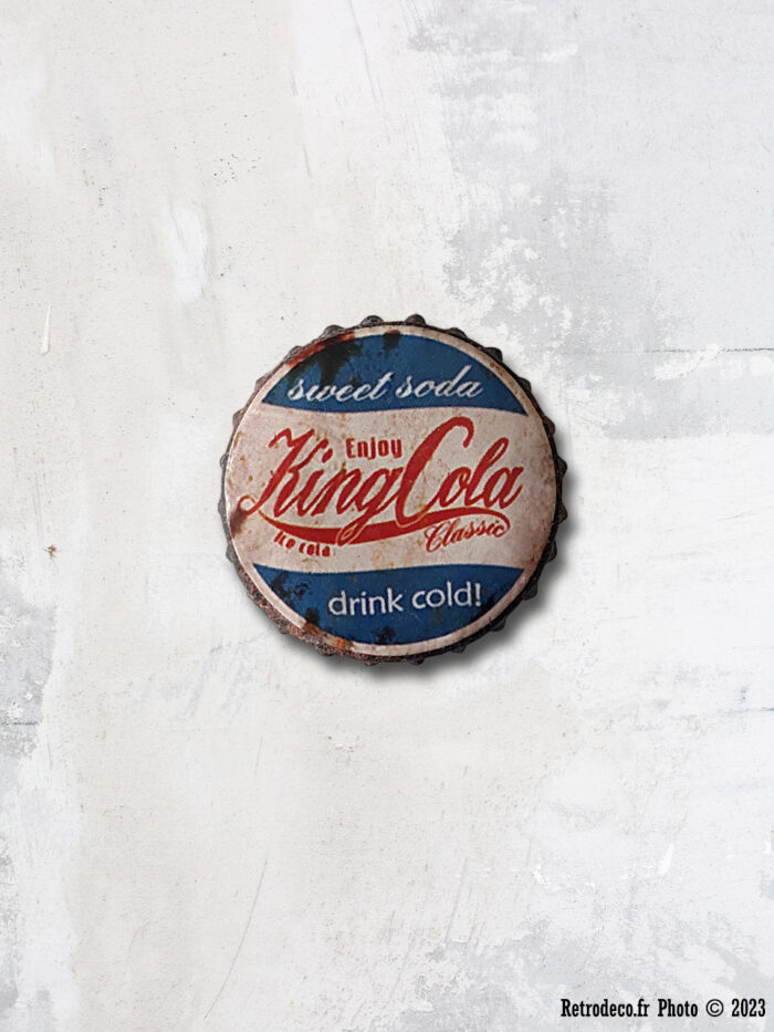 Magnet métal Kings Cola déco vintage Lafinesse – Image 1
