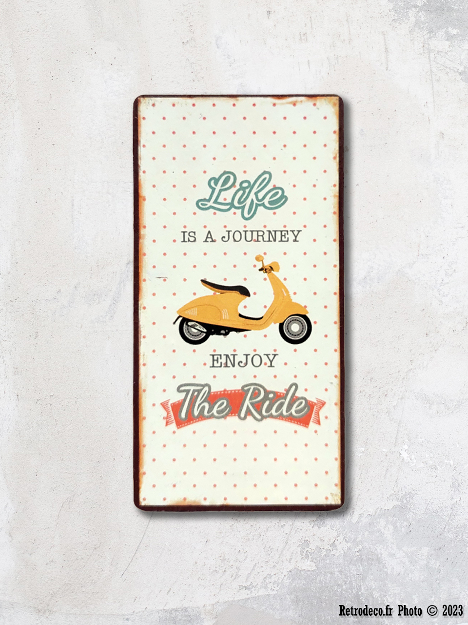magnet-life-is-a-journey-lafinesse-EM5912.jpg Magnet métal Life is a journey enjoy the ride Lafinesse – Image 1