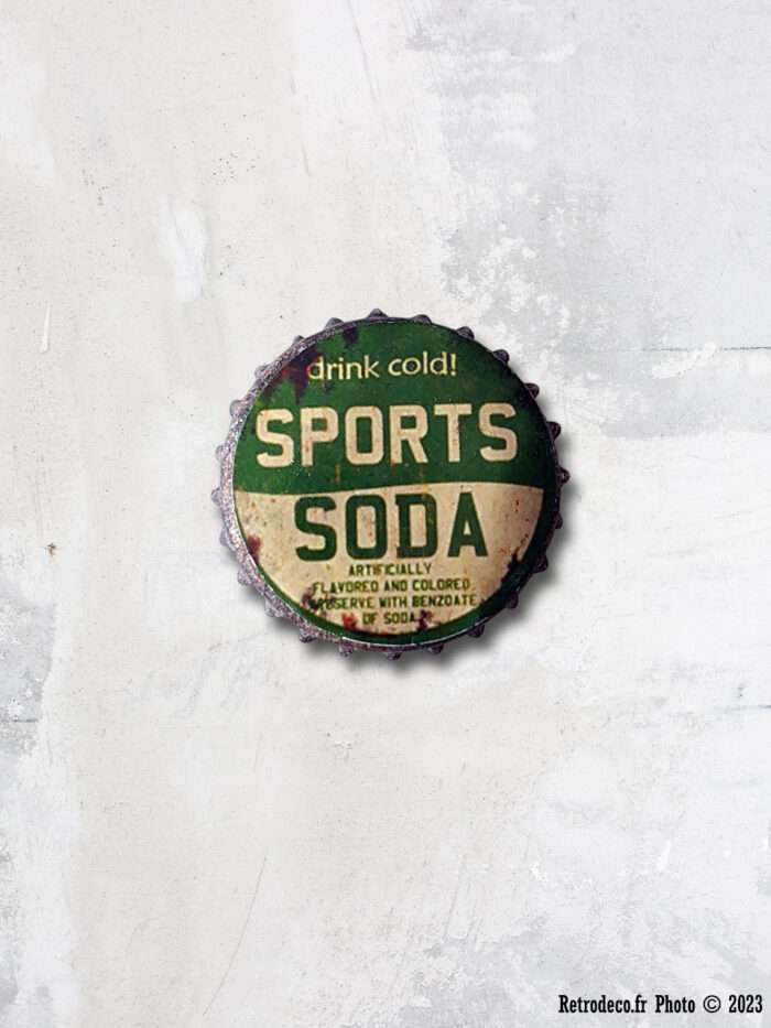Magnet métal Sports Soda déco vintage Lafinesse – Image 1