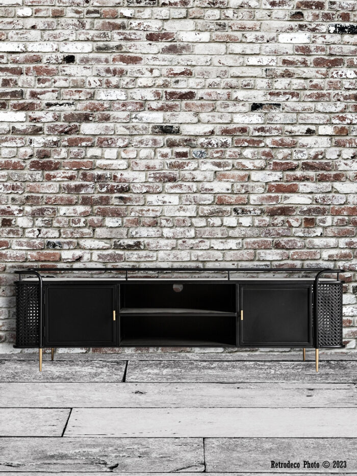 Meuble TV Fussen metal Lastdeco déco industrielle – Image 1