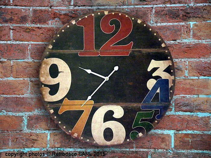 Horloge Chiffres vintage déco vintage Antic Line – Image 1