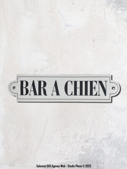 Plaque émaillée Bar à chien Email Replica