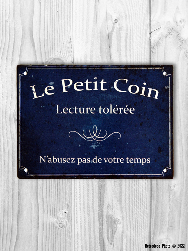 plaque-metal-le-petit-coin-antic-line-SEB16020.jpg Plaque métal Le petit coin Antic Line – Image 1