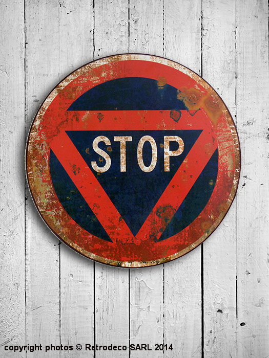 grungy white background of natural wood Plaque décorative Stop déco atelier – Image 1