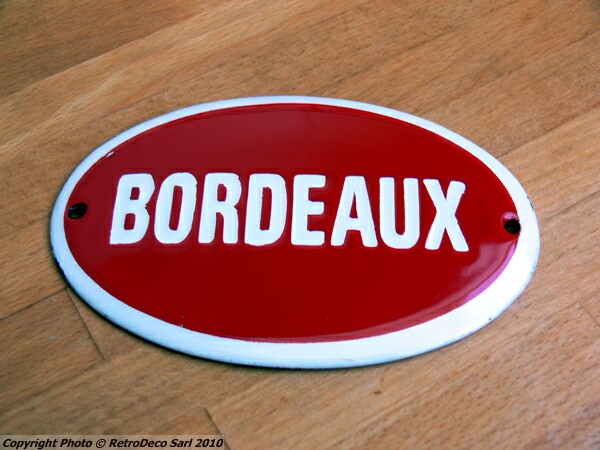 plaque_emaillee_bordeaux_deco_retro-1.jpg Plaque émaillée "Bordeaux" - Déco de la cave – Image 1