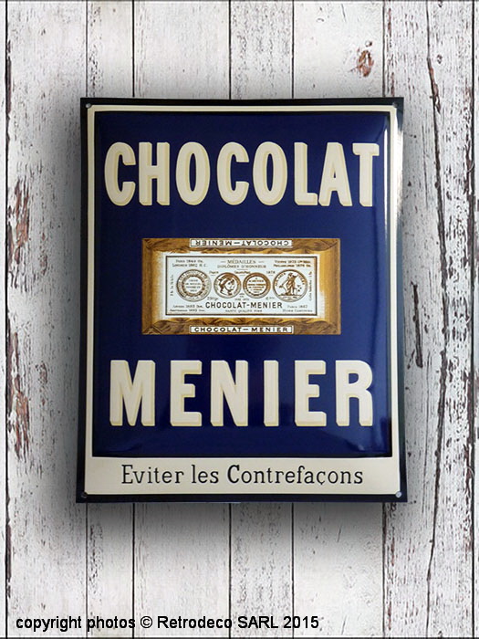 plaque_emaillee_deco_retro_MNTB-1.jpg Plaque émaillée Chocolat Menier Tablette déco rétro – Image 1