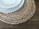 Set de table rond jute naturel Ib Laursen déco naturelle