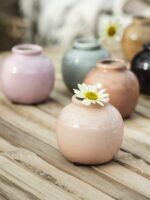 Mini vase Coral Sands céramique craquelée Ib Laursen