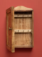 Boîte à clefs bois vernis déco vintage Chehoma – Image 2