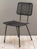 Chaise rotin noir Doto – Image 4