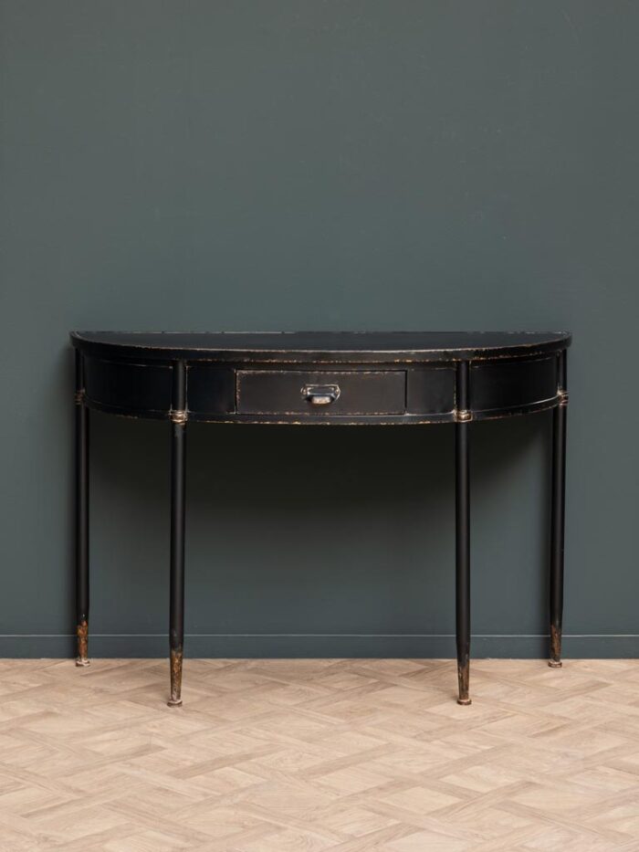 Console Agathe métal noir patiné – Image 2