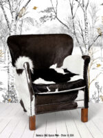 Fauteuil Turner Peau de vache Chehoma