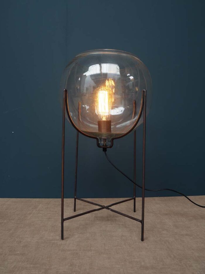 Lampe Aquarium verre sur pied en croix Chehoma – Image 1