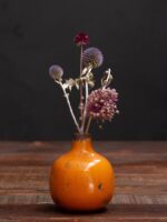 Mini vase jaune en céramique