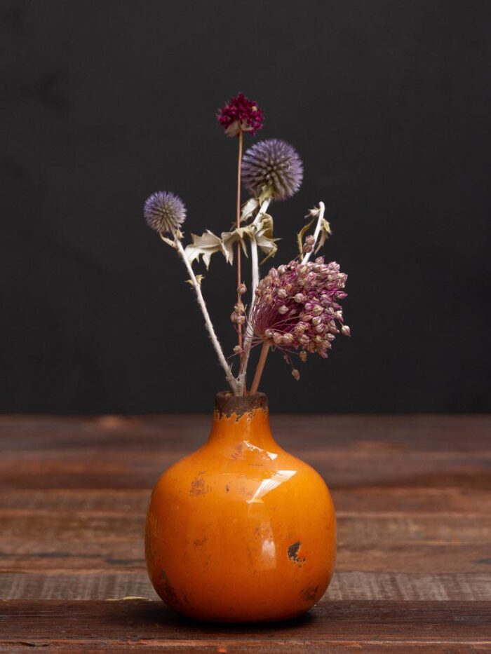 Mini vase jaune en céramique – Image 1