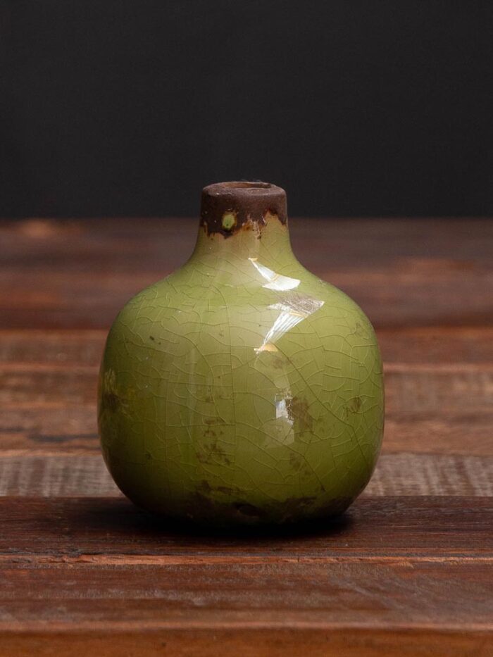Mini vase vert en céramique – Image 3