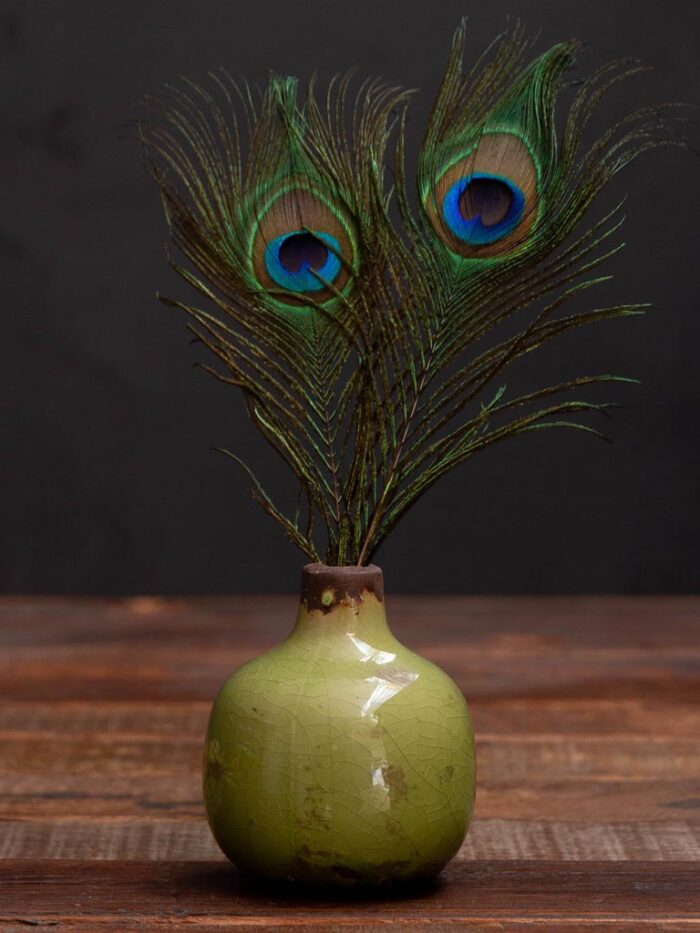 Mini vase vert en céramique Chehoma