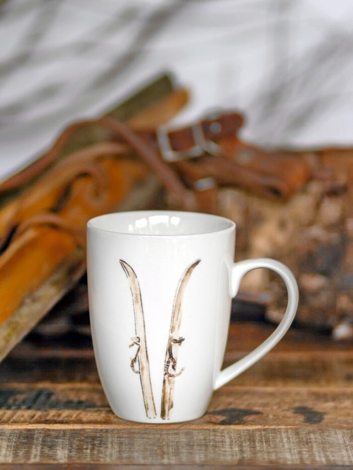 Mug vieux skis Lapique Chehoma