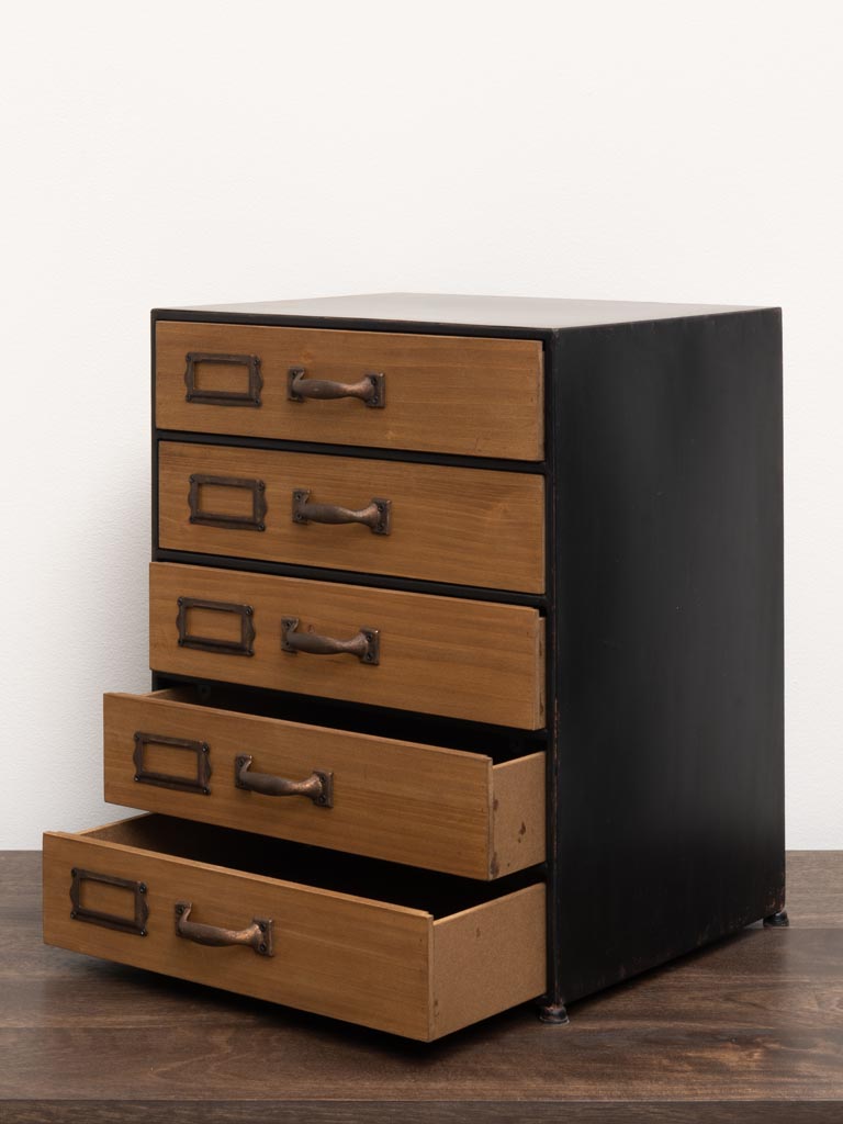 Range-documents-5-tiroirs-chehoma-33266.jpg Range documents 5 tiroirs déco atelier Chehoma – Image 1