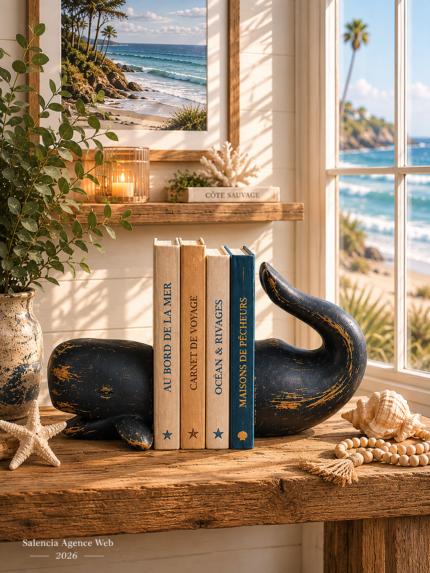 Serre-livres Baleine Chehoma