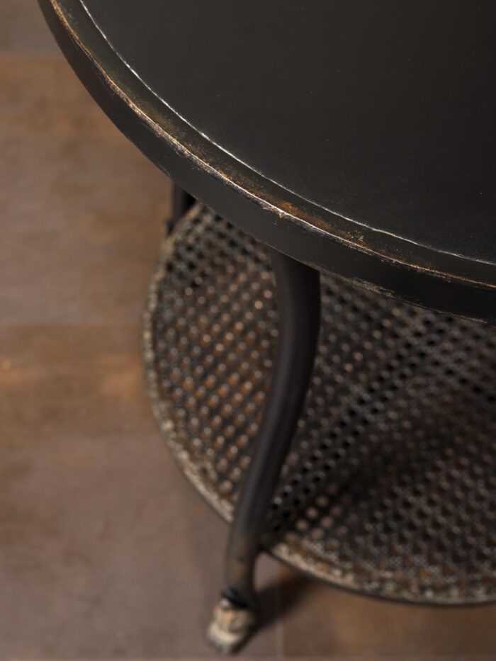 Table d'appoint Henri métal noir – Image 3