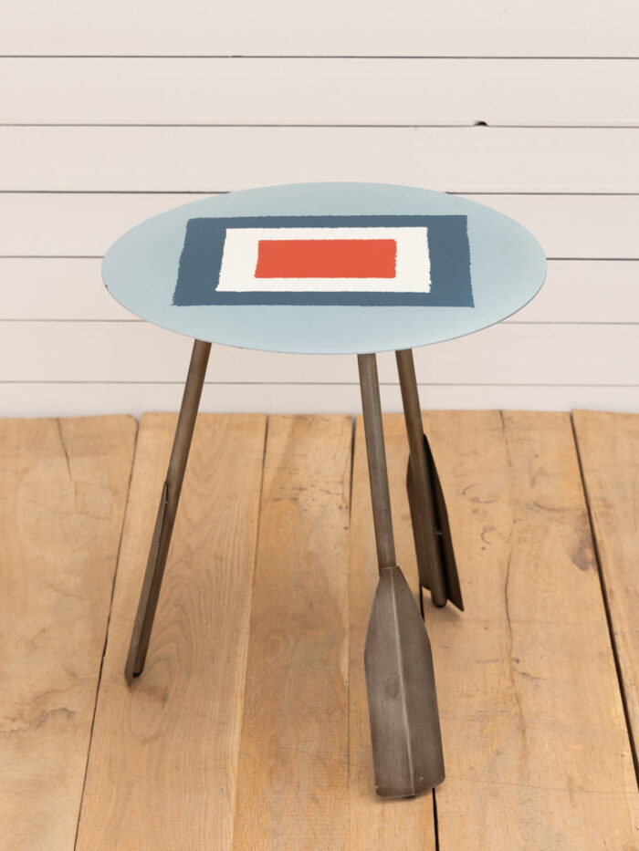 Table d'appoint pavillon Whiskey déco bord de mer – Image 1