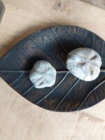 Vide-poches feuille patine cuivrée déco brocante Chehoma – Image 2