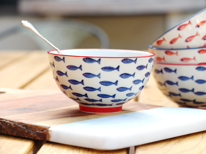 bol_chehoma_27551_1.jpg Bol céramique Pez Poisson bleu déco bord de mer Chehoma – Image 1