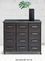 Commode lupin métal gris chehoma